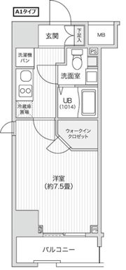 レジディア笹塚Ⅱの間取り画像