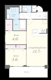 Mys Casetta Kokura(ミースカセッタ小倉)の間取り画像