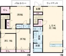 ベイサイド桜ハウスの間取り画像