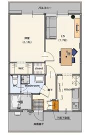 パナハイツ鏡Aの間取り画像