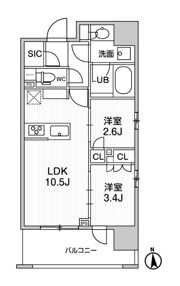 シーズンフラッツ新御徒町イーストの間取り画像