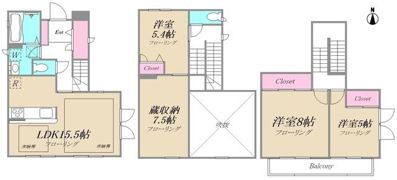 フィーカJ棟の間取り画像