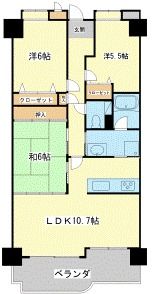 サンパティック的形の間取り画像