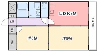 広畑中村コーポの間取り画像