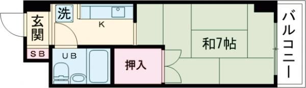 福知山SEIWAマンションの間取り画像