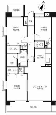 鷺沼ローズプラザの間取り画像