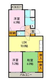 リバーサイドⅡの間取り画像