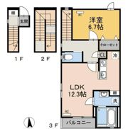 Arcadia（アルカディア） A棟の間取り画像