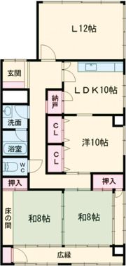 中島通3丁目アパートの間取り画像