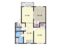 コーポロアール A棟の間取り画像