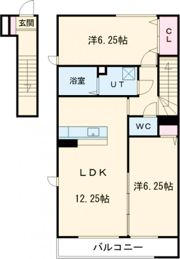D1の間取り画像