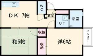 西山サンハイツの間取り画像
