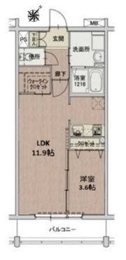 グランヒルズⅠの間取り画像