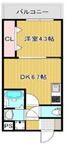 メゾン上小阪の間取り画像
