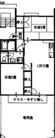 瀬戸ハイツAの間取り画像