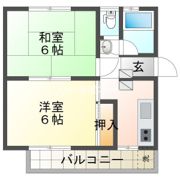 屋島マンションの間取り画像