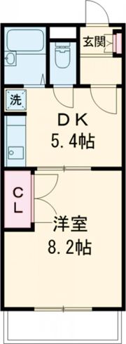 ワンバイワンの間取り画像