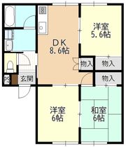 ピアー横手の間取り画像