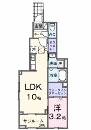 ヴィラ グレイスAの間取り画像