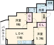 ヴェルメゾン吹田元町の間取り画像