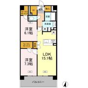 ロイヤルパークス仙台青葉通の間取り画像