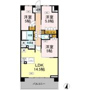 ロイヤルパークス仙台青葉通の間取り画像