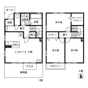 ロイヤルガーデン大野 Dの間取り画像