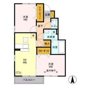 ロザージュ Bの間取り画像