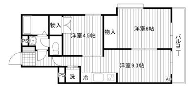 ベルグリーン国立の間取り画像