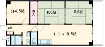サンライフ牧野の間取り画像