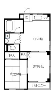 ハイム高松の間取り画像