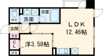 ベルヴィ石山の間取り画像