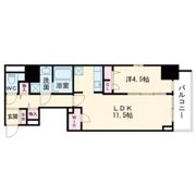 S-RESIDENCE阿波座bouncyの間取り画像