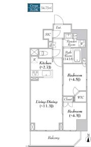 ASMACI MAISON両国Ⅱの間取り画像