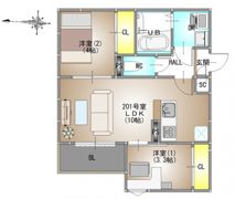 REGALEST 東岡山（レガリスト ヒガシオカヤマ）の間取り画像