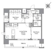 シーズンフラッツ渡辺通の間取り画像