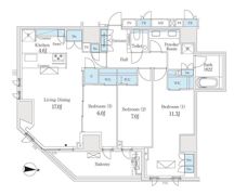 ザ・パークハウス恵比寿南の間取り画像