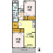 グリーンコーポ草間の間取り画像