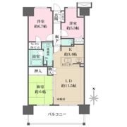 川口ティーブルーの間取り画像