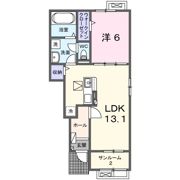ヒカルサ甲府国母 ノースⅠの間取り画像