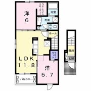 ソレイユ松崎 Bの間取り画像