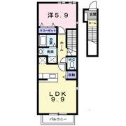 サニーレジデンスBの間取り画像