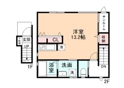ジオコート吉島 Aの間取り画像