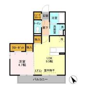 シンシア千波 Aの間取り画像