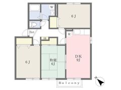 クラージュSの間取り画像