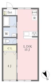 タウンハウスオオヤマIの間取り画像