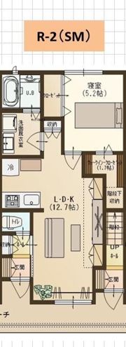 ユーソニアン・前川東Cの間取り画像
