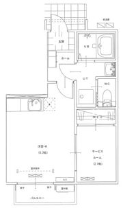 コンシェルジュライフAの間取り画像