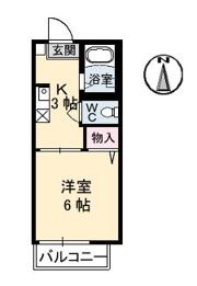 クレール五月が丘の間取り画像