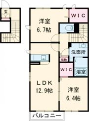 アレイナガーデン A棟の間取り画像
